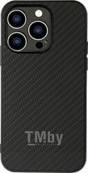 Чехол-накладка G-Case Для iPhone 14 Pro (черная кожа)