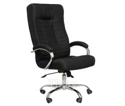 Кресло Атлант кресло PL-1 (Ткань, Крафт, 02-2(черный), ТГ, PL 680, PL-1, ролик ст.) Фабрикант