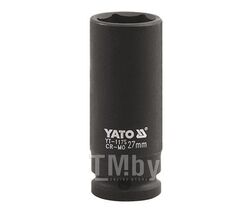 Головка ударная 1" 6гр. 27мм L90мм CrMo Yato YT-1175