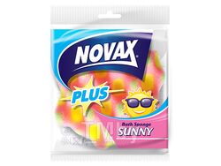 Губка банная Sunny 1шт NV Plus (Материал: Пенополиуретан. Цвет: Трехцветная. Размер единицы: 112 x 102 x 66 мм) (NOVAX)