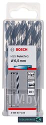 Сверло спиральное Bosch HSS PointTeQ 6,5мм DIN 338 (135 град.) по металлу (10 шт.) 2.608.577.233 BOSCH