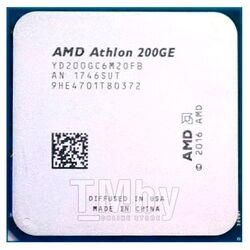 Процессор AMD Athlon 200GE OEM AM4 (2 ядра-4 потока/3.2 ГГц/1 мб+4 мб/35W/Radeon Vega 3)