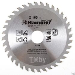 Диск пильный Hammer Flex 205-107 CSB WD 165ммx36x30/20мм по дереву 30657
