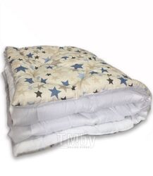 Одеяло Angellini Дуэт 8с020дб (200x205, звездный/белый)
