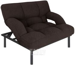 Кресло мягкое Bo-Box Фэнтази (черный муар/браво темно-коричневый)