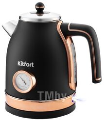 Чайник Kitfort KT-6102-2 чёрный с золотом