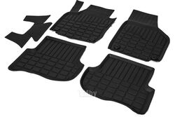 Комплект автомобильных ковриков в салон Skoda Yeti 2009-2018, литьевой полиуретан, с крепежом, 5 шт. RIVAL 65103001