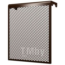 Декоративный металлический экран для радиаторов отопления 5-и секционный, коричневый 5 ДМЭР кор