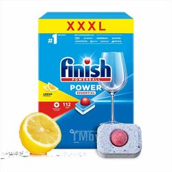 Таблетки для посудомоечных машин Finish PowerBall Power Essential Лимон (112шт)