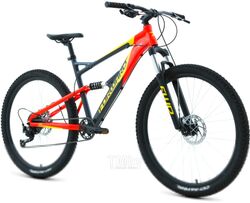 Велосипед Forward Flare 27.5 2.0 Disc 2020-2021 / RBKW1F379002 (18, темно-серый/красный)