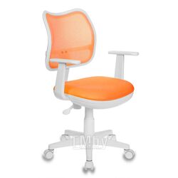 Кресло детское Бюрократ CH-W797/OR/TW-96-1 спинка сетка оранжевый, сиденье оранжевый TW-96-1 (пластик белый)