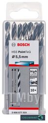 Сверло спиральное Bosch HSS PointTeQ 5,5мм DIN 338 (135 град.) по металлу (10 шт.) 2.608.577.223 BOSCH