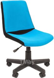 Кресло детское Chairman Kids 115 (черный/голубой)