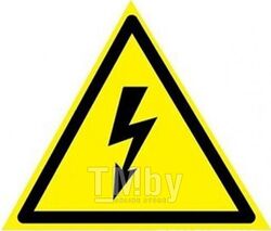 Наклейка знак электробезопасности <Опасность поражения электротоком> 50х50х50 мм (упак. 50 шт.) REXA (REXANT)