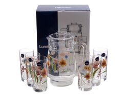 Набор для питья стеклянный "Minuet" 7 пр.: кувшин 1,6 л, 6 стаканов 270 мл Luminarc