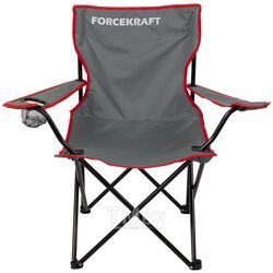 Кресло складное для кемпинга (подлокотники, подстаканник, сиденье 40х40см,каркас-стальная труба, сумка для хранения, макс. нагрузка 120кг.) FORCEKRAFT FK-CH55