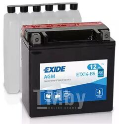 Аккумулятор AGM 12V 12Ah 150x90x145 mm EXIDE ETX14-BS