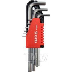 Ключи шестигранные 1.5-10мм (набор 9пр.) CrV Yato YT-0500
