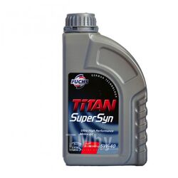 Моторное масло FUCHS TITAN Supersyn 5W40 (1L) ACEA A3/B4, API SM/CF, 229.3, VW 502 00/505 00, LL-95 601425813