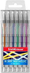 Набор гелевых ручек Erich Krause ER-301 Metallic /46525 (6шт)