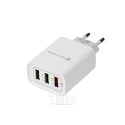 Сетевое зарядное устройство для iPhone/iPad 3 x USB, 5V, 3 А + 1 А + 1 А, белое REXANT 16-0277