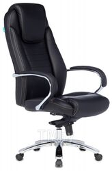 Кресло для руководителя Бюрократ T-9923SL нат. кожа, черный, крестов. хром