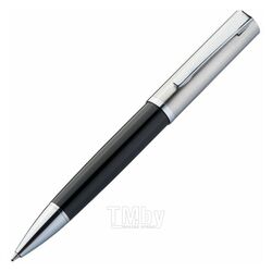 Ручка шарик/автомат метал., подарочн. упак., черный/серебристый, стерж. синий Macma 1338303