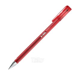 Ручка гелевая "X-Gel" 0,5 мм, пласт., красный, стерж. красный Berlingo CGp_50122