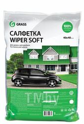 Салфетка из микрофибры Wiper Soft махровая из 100% микрофибры, 40x40 см, 1 шт GRASS IT-0352