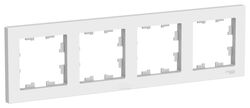 Рамка AtlasDesign 4-постовая, белый Schneider Electric ATN000104