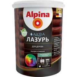 Лазурь для дерева цветная, Сосна, 2,5 л / 2,50 кг Alpina АКВА
