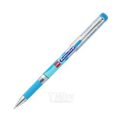 Ручка шариковая "Butterflow" 0,7 мм, пласт., синий/серебристый, стерж. синий Cello 604