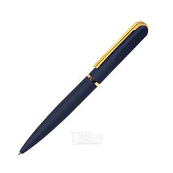Ручка шарик/автомат "Faro" 1,0 мм, метал./пласт., софт., синий/золотистый, стерж. синий Happy Gifts 11060/26