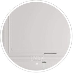Зеркало круглое с белой УФ-окантовкой и подсветкой, 60 см Emze LED.UV.60.60.BEL