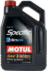 Моторное масло синтетическое MOTUL 5W30 (5L) SPECIFIC DEXOS2 ACEA C3API SN CFGM-OPEL dexos2 102643