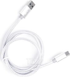 Кабель Atom USB Type-C 3.1 - USB А 3.0 (1м, серебристый)