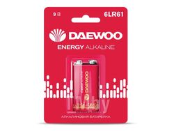 Батарейка 6LR61 9V alkaline BL-1шт DAEWOO ENERGY