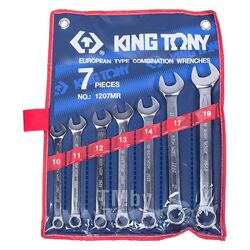 Набор комбинированных ключей KING TONY 10-19 мм, 7 предметов 1207MR