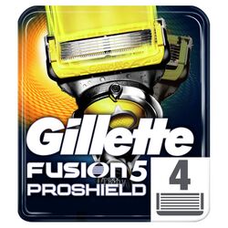 Кассеты сменные для безопасных бритв Gillette Fusion ProShield 4шт 7702018412488