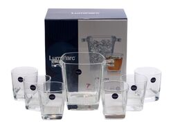 Набор для питья стеклянный "Sterling Aperitiv" 7 пр.: ведро для льда 1,3 л, 6 стаканов 300 мл Luminarc