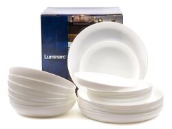 Набор тарелок стеклокерамических "Diwali Structure lines" 18 шт. 19/20/25 см Luminarc