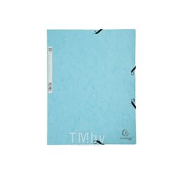 Папка на резинках 15 мм. "Aquarel" карт., голубой Exacompta 55528E