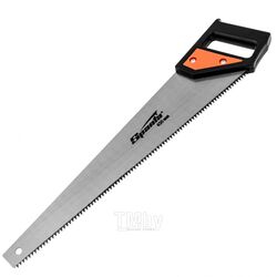 Ножовка по дереву, 450 мм, 5-6 TPI, каленый зуб, линейка, пластиковая рукоятка SPARTA 232335