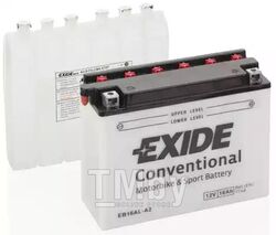 Аккумулятор Conventional 12V 16Ah 220A 205x70x165 mm EXIDE EB16AL-A2