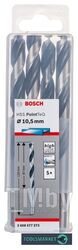 Сверло спиральное Bosch HSS PointTeQ 10,5мм DIN 338 (135 град.) по металлу (5 шт.) 2.608.577.273 BOSCH
