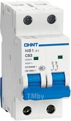 Выключатель автоматический Chint NB1-63 2P 16A 6кА (C)