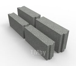 Блок керамзитобетонный полнотелый для перегородок 400x100x240 (поддон 110 шт.) ТермоКомфорт