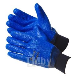 Перчатки утепленные с обливкой ПВХ синего цвета, манжет-резинка (размер 11 (XXL))* GWARD Barrel GSP0127S