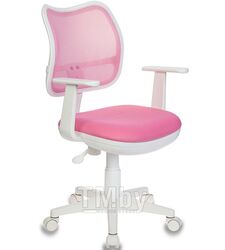Кресло детское Бюрократ CH-W 797 розовый сиденье розовый TW-13A сетка/ткань крестов. пластик пластик белый