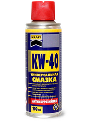 Универсальная смазка KW-40 ТМ "KRAFT" в аэрозольной упаковке 200 мл